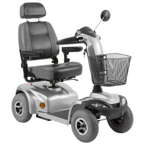 Scooter-Eletrico-Motorizada-Scott---Ottobock--Cor-Prata-Posicionada-de-Frente